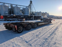 2002 Knight Double Drop RGN Lowbed 10 wide Lowboy mechanical detach neck., 10x24 main deck 2 pin nec... (image 6)