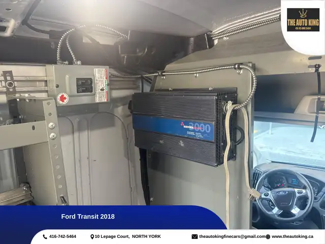 2018 Ford Transit ROOF RACK **** POWER OUTLET **** REAR SHELVES in Cars & Trucks in City of Toronto - Image 13
