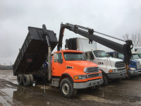 2007 Sterling Crane Trucks Hiab Dump + PM - 4 Moffett Forklifts
