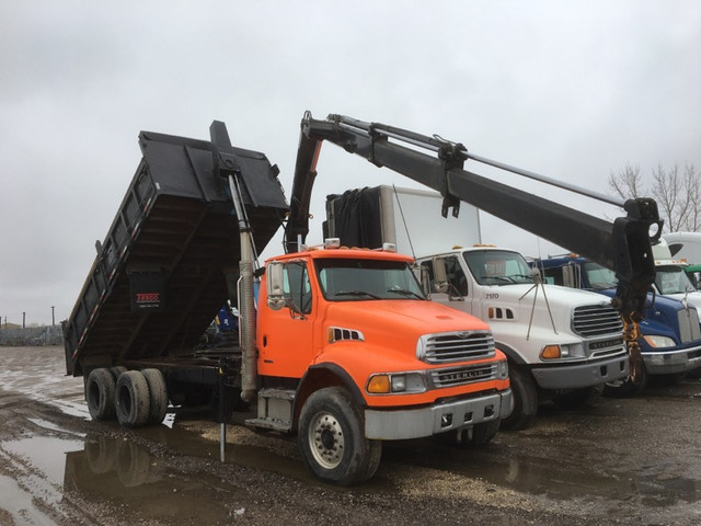2007 Sterling Crane Trucks Hiab Dump + PM - 4 Moffett Forklifts in Heavy Trucks in Calgary