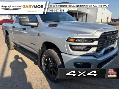 The 2026 Ram 3500 Big Horn, presented in an eye-catching silver hue, merges robust 4x4 capabilities...