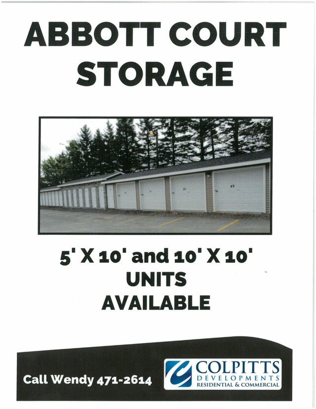 Abbott Court Storage in Storage & Parking for Rent in Fredericton