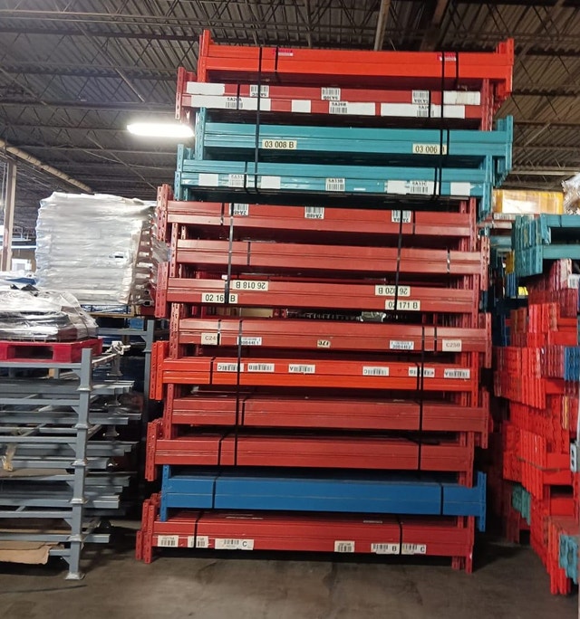 USED Beams Redi rack Pallet Racking Beam 8' , 9' , 12' Industrial