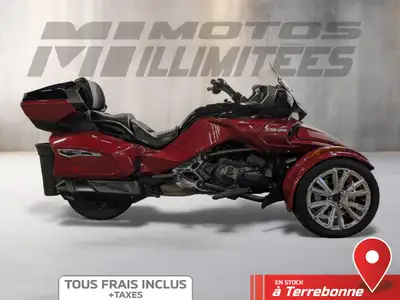 CAN-AM Spyder F3 Limited SE6 2017 Bourgogne 45614 km km au compteur. Motos Illimitées Terrebonne. Pr...