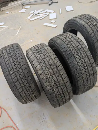 double star winter tires bought last year new $450 selling $200 firm all even wear 8/32 tread
