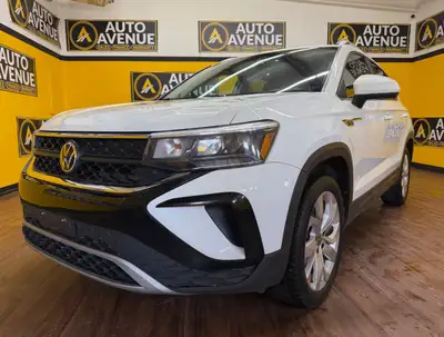 This exceptional example of a 2022 Volkswagen Taos Comfortline is proudly offered by Auto Avenue Air...