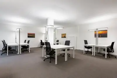 Flexible large office for rent designed to accommodate 50 people at Regus 1St SW. A fully serviced w...