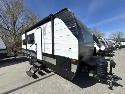 Keystone Hideout Sport travel trailer 200RL highlights: Pantry Dual Bedroom Closets Exterior Pass-Th...