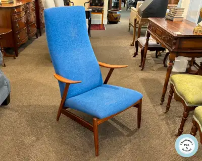 PHENOMENAL DANISH MODERN TEAK EASY CHAIR AT CHARMAINES, View more