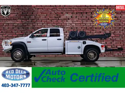**ONE OWNER - ACCIDENT FREE** 212,725 KM This 2008 Dodge Ram 4500 4x4 Quad Cab SLT Tow Truck is powe...
