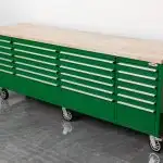 NEW 8 FT JOHN DEERE GREEN FATBOY 24 DRAWER TOOL BENCH 321532 in Tool Storage & Benches in Calgary - Image 4