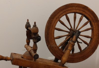 Antique, turn of the century, c. 1900, Spinning Wheel