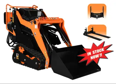 The Ducar mini stand-on skid steer is a versatile and compact landscaping, grading, digging and carr...