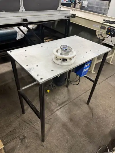 Custom Turntable with 120V VFD, Gear-motor, 3.6 ratio, 430.56rpm - Includes Foot-Pedal Can be used f...