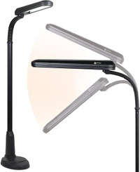 OttLite 24 Watt Floor Lamp with Flexible Neck and Weighted Base