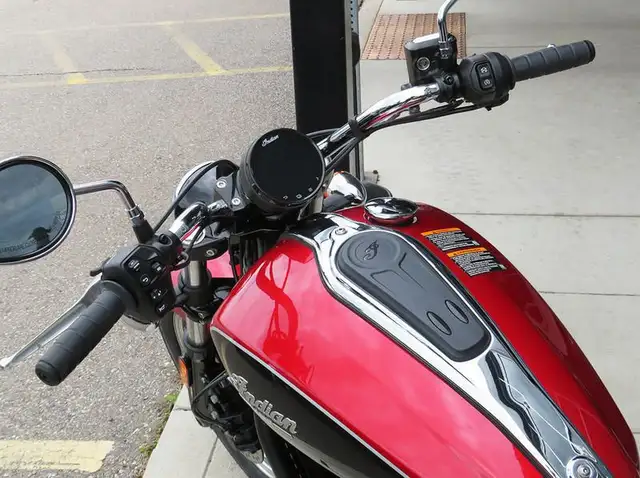 2025 Indian Motorcycle Scout Classic Limited +Tech Sunset Red Me in Street, Cruisers & Choppers in Cambridge - Image 14