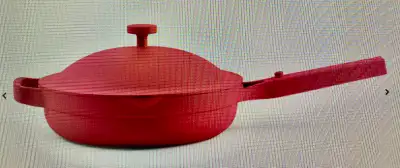 Ceramic nonstick pan with lid and spatula, steamer basket, View more