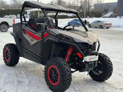 CFMOTO ZFORCE 950 SPORT 2026 Winch Portes Demi portes Toit Hitch Suspensions ajustables 60 pouces de...