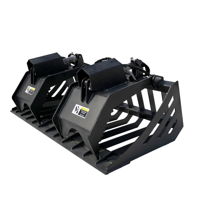 New 72" Rock Skeleton Grapple Bucket | Skid Steer Attachment in Other Parts & Accessories in Richmond - Image 3