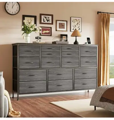 *BNIB!* NewDresser TV Stand with Power Outlet 60"... LOT# 451, View more