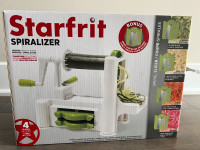 NEW Starfrit Spiralizer/Slicer 3 blades