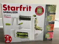 NEW Starfrit Spiralizer/Slicer 3 blades
