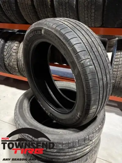 SET OF FOUR USED MICHELIN PRIMACY TOUR A/S 235/55R20 55% TREAD REMAINING, SOLD AS SET OF FOUR ONLY P...