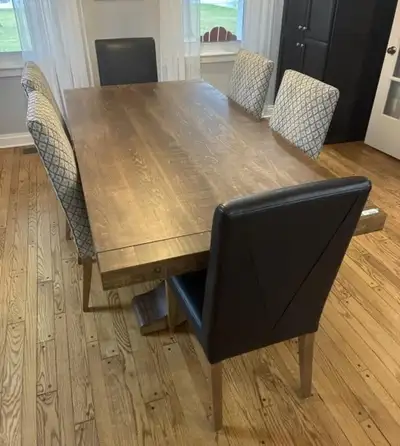 Solid Wood Dining Table With 6 Chairs, View more