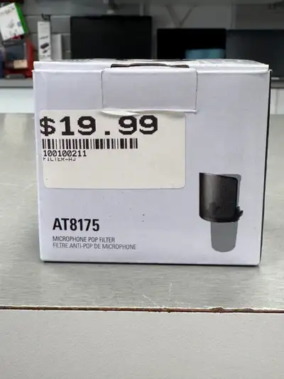 Audio-Technica AT8175 Microphone Pop Filter • Microphone pop filter clips onto the front of the mic...