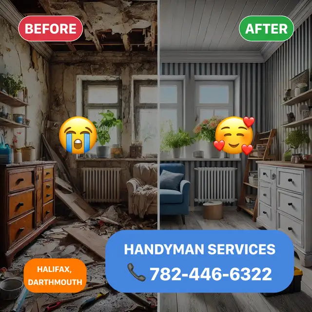 ⚡SAME DAY Handyman Services Halifax - FREE Estimates628637270618891217