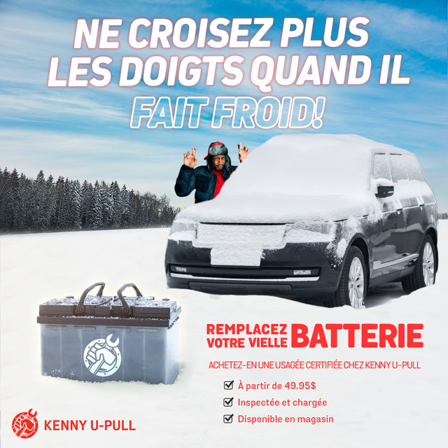 Batterie d'auto usagée garantie 2 ans à partir de 49.95$! dans Autres pièces et accessoires  à Trois-Rivières - Image 4