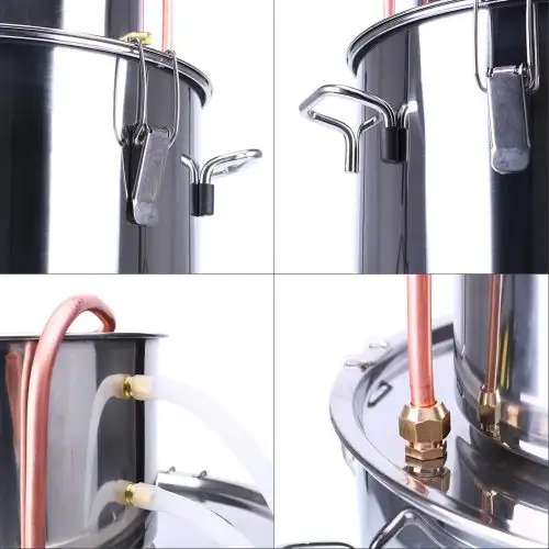 NEW 8 GALLON 2 POT DISTILLER ALCOHOL STAINLESS STEEL SD8GAL in Exercise Equipment in Prince Albert - Image 5