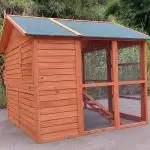 NEW 8 CHICKEN LARGE WOOD CHICKEN COOP STAND UP MSHC004 in Accessories in Edmonton - Image 4