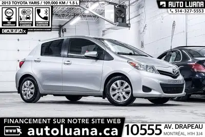 Auto Luana 2013 TOYOTA Yaris PRENEZ UN RENDEZ-VOUS / BOOK AN APPOINTMENT (514) 327-5553 109000 KM CE...