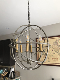Vintage Industrial chandelier (LED bulbs included)