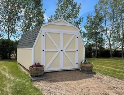 TAKING NEW ORDERS FOR SUMMER BOOKING UP PH 403-510-2448 Barn style sheds from 8x8 to12x24