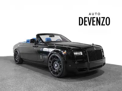 2014 Rolls-Royce Phantom Drophead Coupe, Finished in Diamond Black on Blue Interior, Black Fabric To...