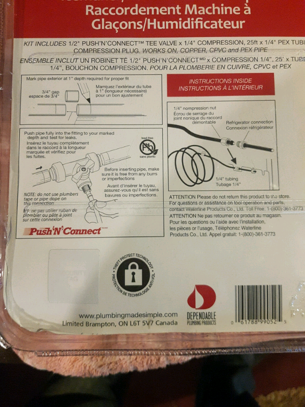 ice maker / humidifier hook up kit556568033729587201