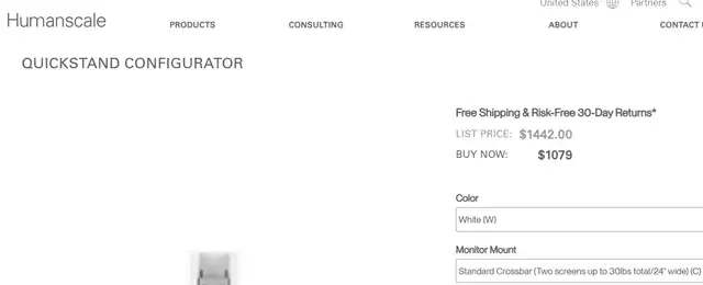 Humanscale QuickStand Configurator-Excellent Condition!62863271800451124