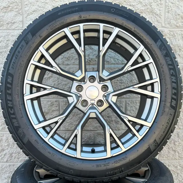 (90%) 4x 275/45R20 Michelin Winters w/ BMW X5 / X6 Rims + TPMS in Tires & Rims in City of Toronto - Image 3