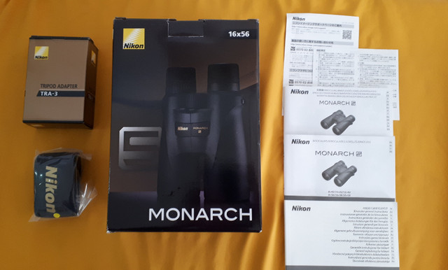 Nikon Monarch 16x56 WP ED Binocular *** NEW *** in Fishing, Camping & Outdoors in Vernon - Image 3