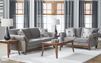 Hughes Furniture 17700 Parker Brownstone Sofa