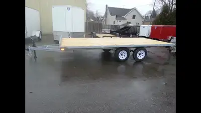 8x16 atv utv deck over galvanized trailer $5499 Tandem axle 2 3500lb with brakes 416-418-2259 FITS H...