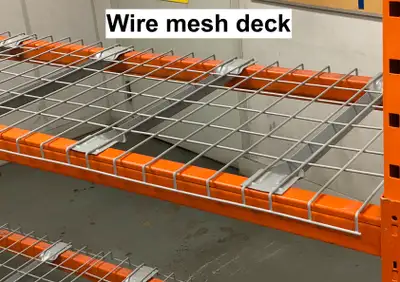 Wire mesh deck for pallet racking  Quick ship anywhere in Canada, View more