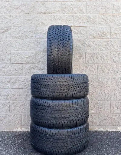 Winter / Snow Pirelli Scorpion 22 Inch Staggered Tires. 2x 275 40 22 & 2x 315 35 22 (90%). Fits: Mer...