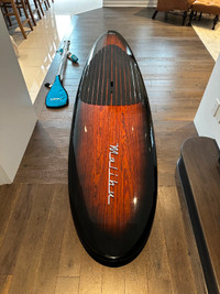 Brand new Beau Lake "Malibu" paddle board with oar, leash & case