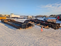 2002 Knight Double Drop RGN Lowbed 10 wide Lowboy mechanical detach neck., 10x24 main deck 2 pin nec... (image 5)