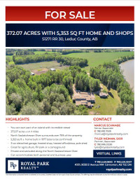 372.07 ACRES WITH 5,353 SQ FT HOME AND SHOPS