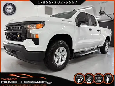 DOUBLE CAB 4WD, 5.3L, BTE DE 6.5 PIEDS, MARCHEPIEDS, COUVRE CAISSE, GR REMORQUAGE, CAMÉRA, 6 PLACES...
