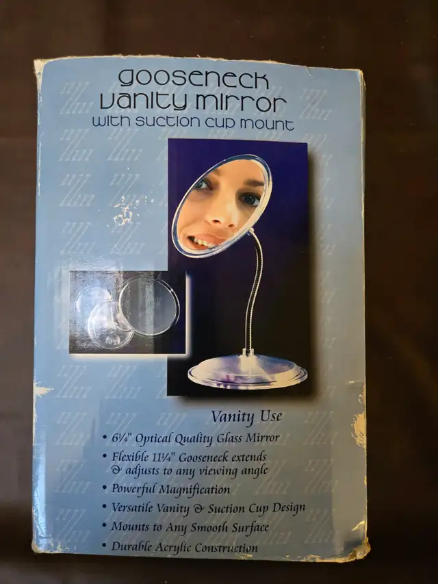 GOOSENECK VANITY MIRROR - **AS NEW** in Home Décor & Accents in Calgary - Image 4